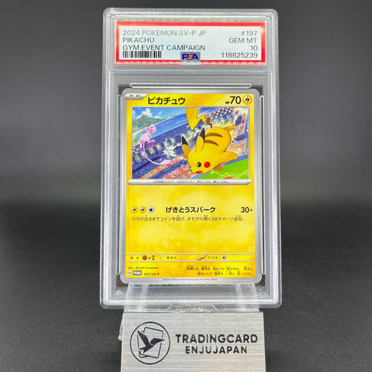 PSA 10 Pikachu 197/SV-P GYM Event Promo 2024 Japanese Pokemon Card