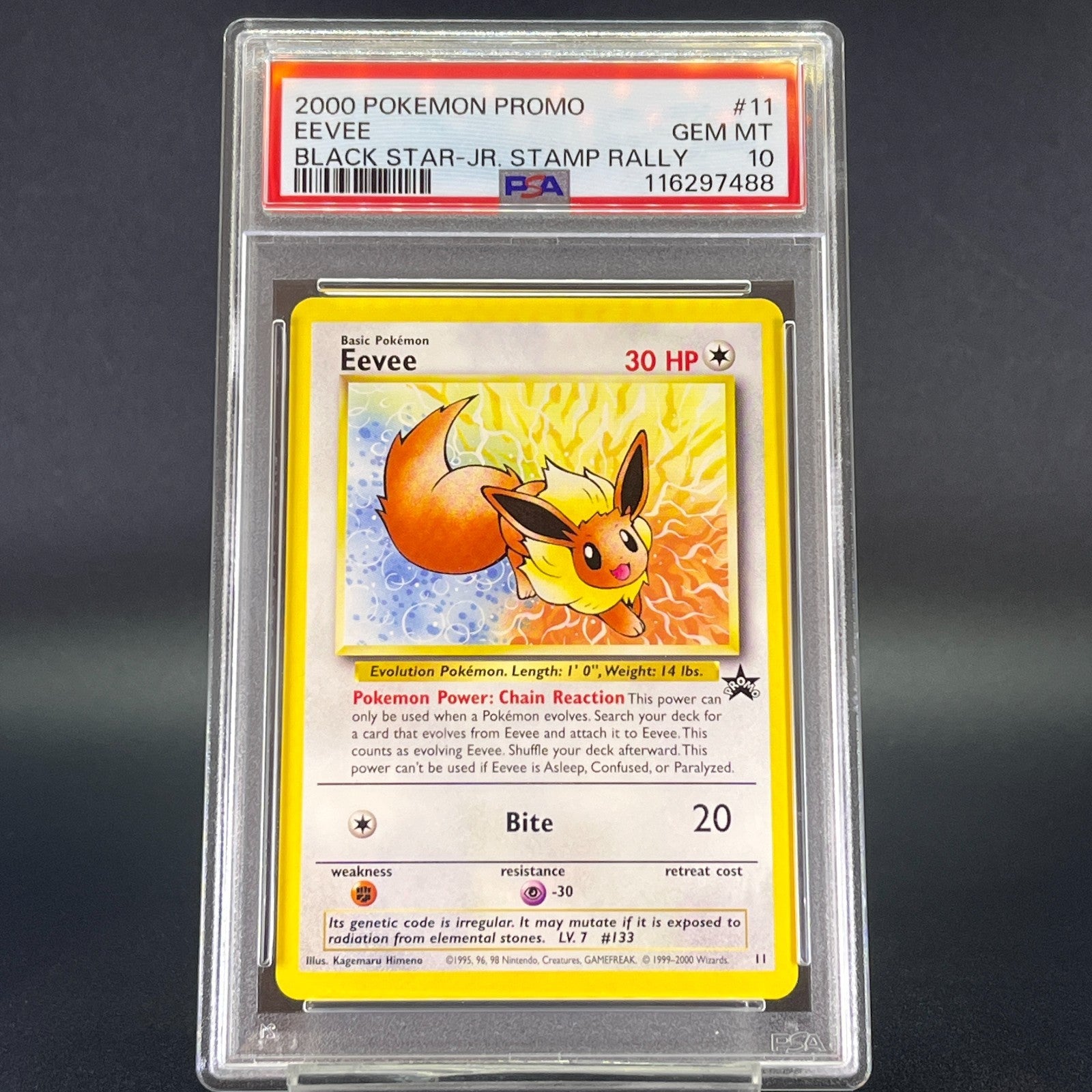 SEQUENTUAL PSA 9,10 Eevee Mewtwo JR Stamp Rally Promo Japanese Pokemon Card