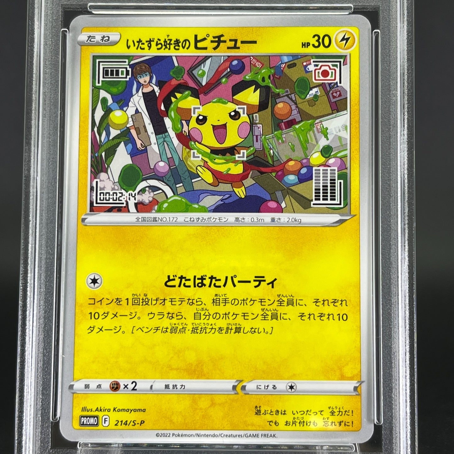 PSA 10 Mischievous Pichu 214/S-P Graniph Promo Japanese Pokemon Card #1