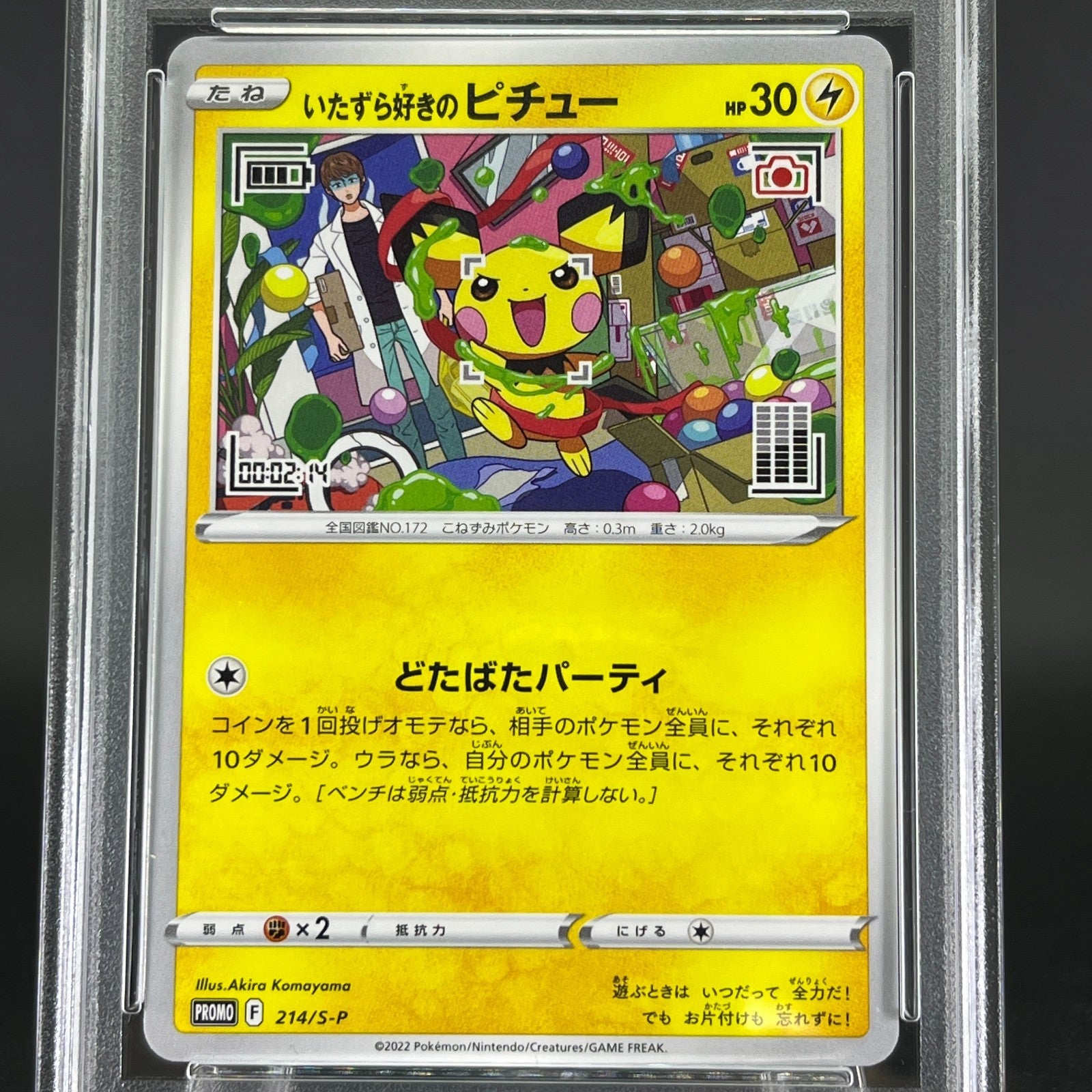 PSA 10 Mischievous Pichu 214/S-P Graniph Promo Japanese Pokemon Card #1